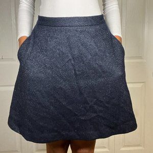 Banana Republic Navy Wool Skirt